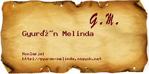 Gyurán Melinda névjegykártya
