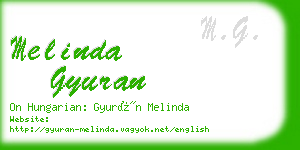 melinda gyuran business card